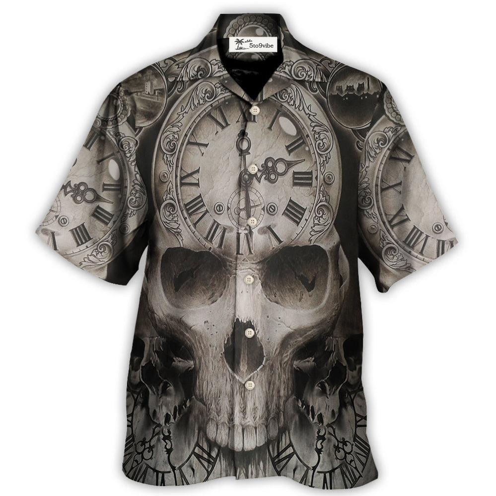 Skull This Time Is Ending - Hawaiian Shirt 