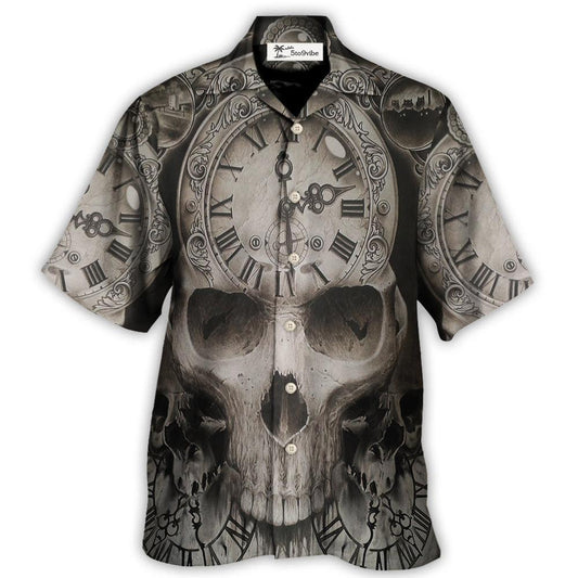 Skull This Time Is Ending - Hawaiian Shirt 
