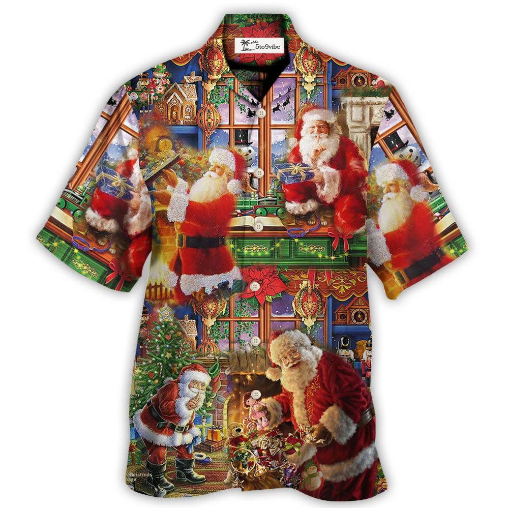 Hawaiian Shirt / Adults / S Santa Claus Christmas Merry Xmas - Hawaiian Shirt 