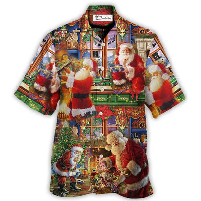 Hawaiian Shirt / Adults / S Santa Claus Christmas Merry Xmas - Hawaiian Shirt 