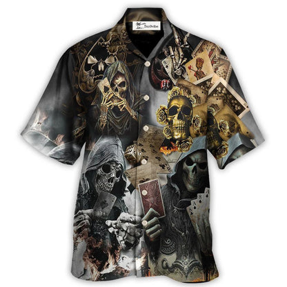 Skull Gambling The Death Game End - Hawaiian Shirt 