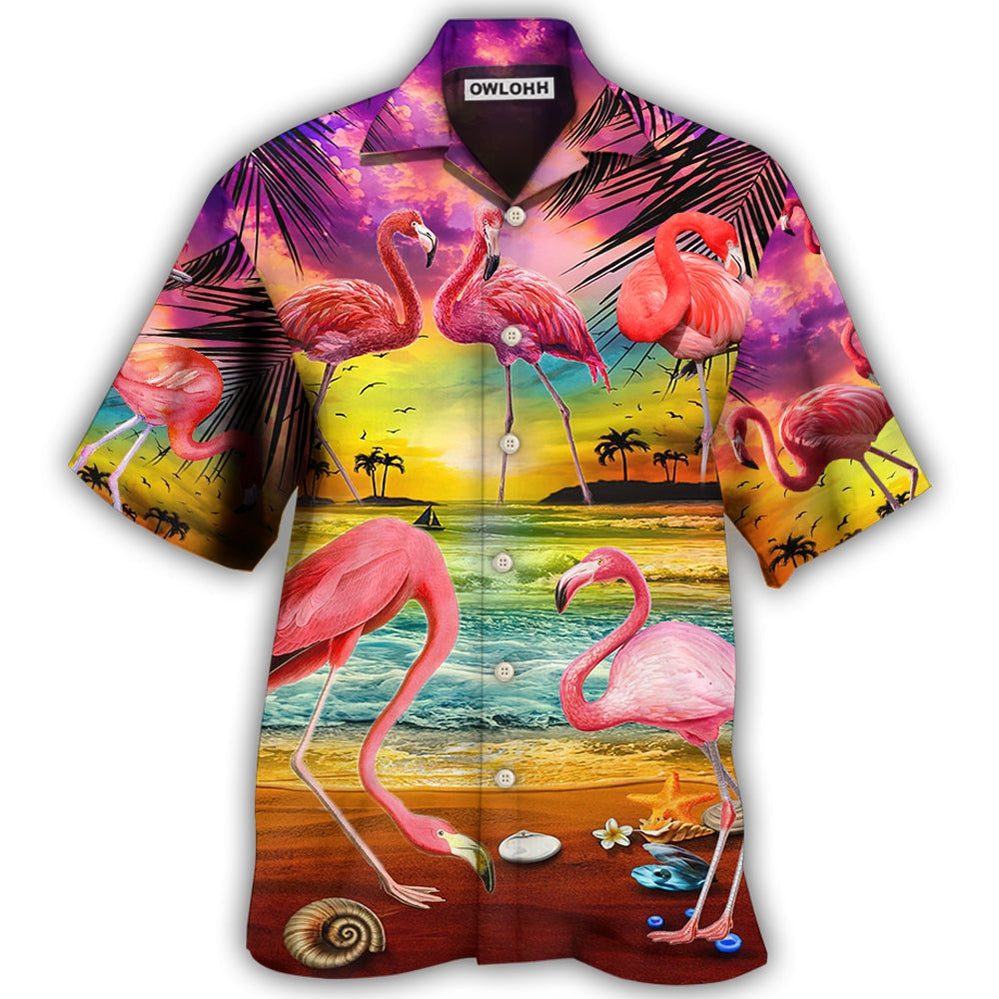 Hawaiian Shirt / Adults / S Flamingo In The Paradise Summer Cool Style - Hawaiian Shirt 