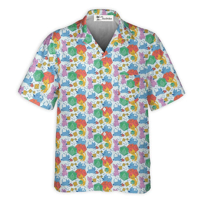 DnD Cat Rolling Dice Small - Hawaiian Shirt 