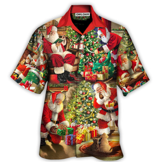 Hawaiian Shirt / Adults / S Christmas Santa Claus Story Gift For Xmas Painting Style - Hawaiian Shirt 