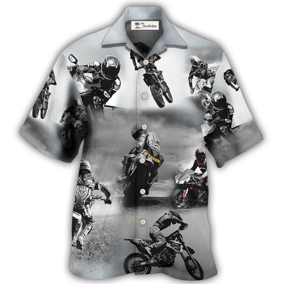 Hawaiian Shirt / Adults / S Motorcycle Sometimes I Look Back - Hawaiian Shirt 