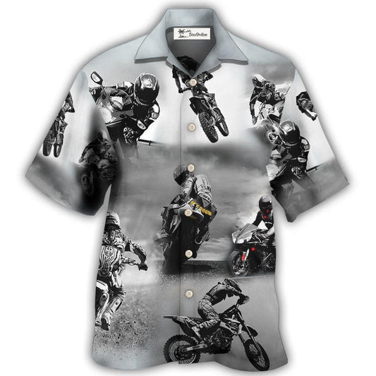 Hawaiian Shirt / Adults / S Motorcycle Sometimes I Look Back - Hawaiian Shirt 