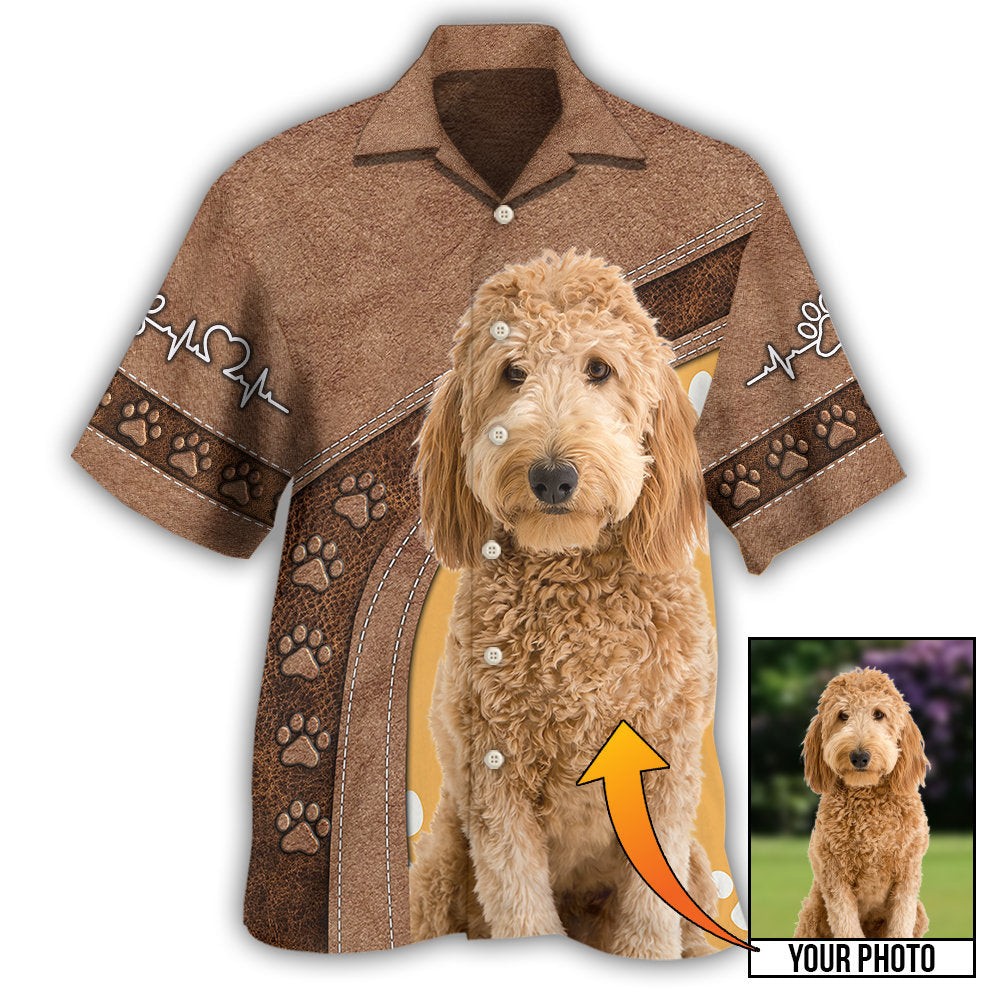 Goldendoodle / Adults / S Dog Paw Various Style Custom Photo Personalized - Hawaiian Shirt 