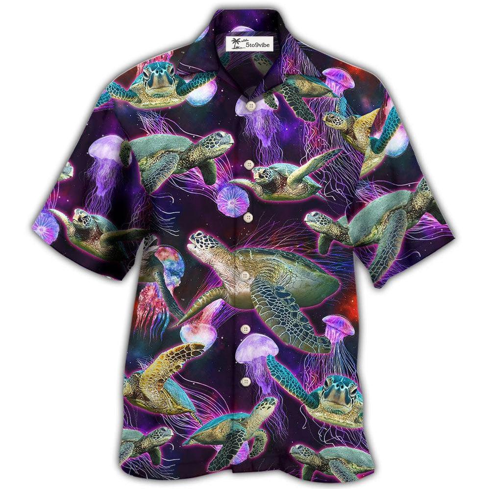 Hawaiian Shirt / Adults / S Turtle Neon Sea Art - Hawaiian Shirt 