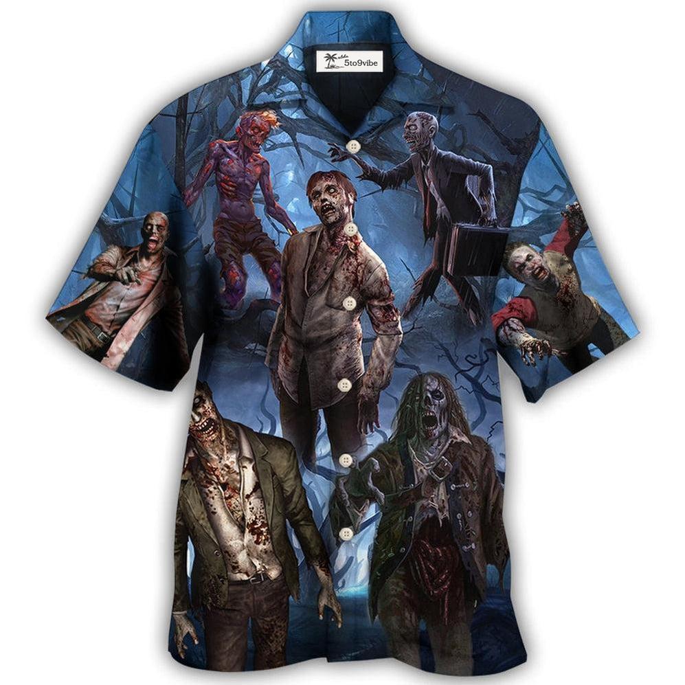 Hawaiian Shirt / Adults / S Zombie Blood Dark Scary Halloween - Hawaiian Shirt 