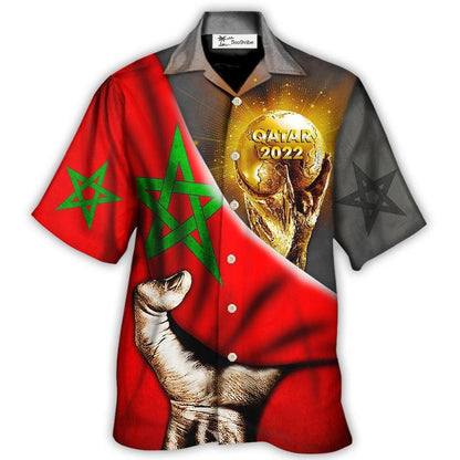 Hawaiian Shirt / Adults / S World Cup Qatar 2022 Morocco Will Be The Champion - Hawaiian Shirt 