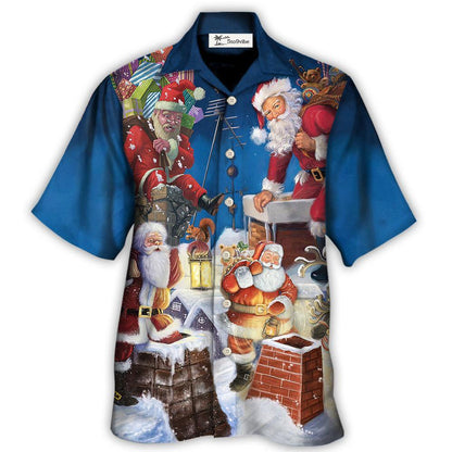 Hawaiian Shirt / Adults / S Christmas Santa The Way I Come - Hawaiian Shirt 