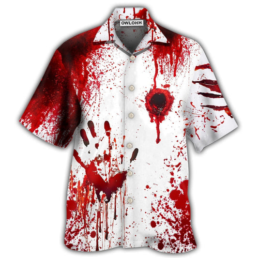 Hawaiian Shirt / Adults / S Halloween Blood They'll Never Find You - Hawaiian Shirt 