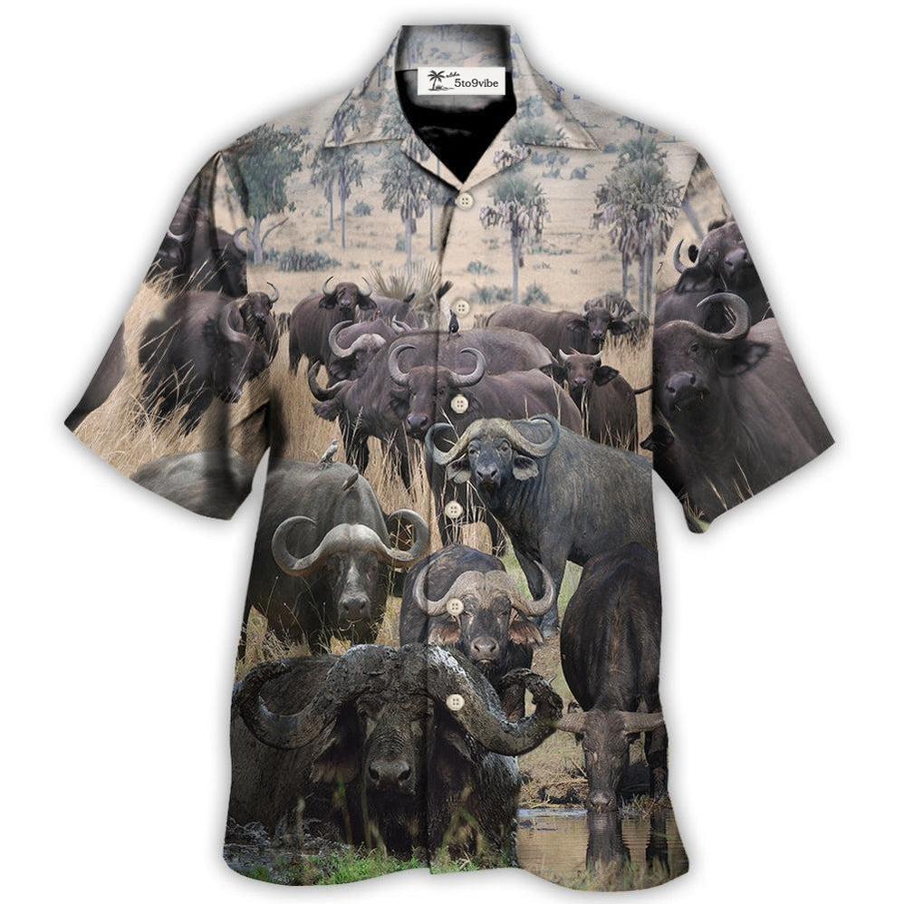 Hawaiian Shirt / Adults / S Buffalo This Is Our Happy Place - Hawaiian Shirt 