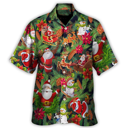 Hawaiian Shirt / Adults / S Christmas Santa Snowman Merry Xmas To Everyone - Hawaiian Shirt 