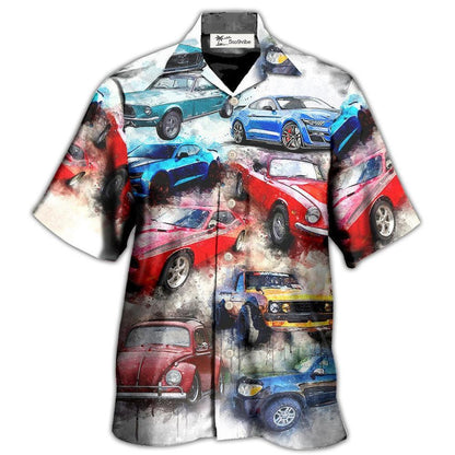 Hawaiian Shirt / Adults / S Car Classic Portrait For Car Lovers - Hawaiian Shirt 