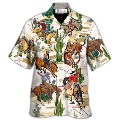 Hawaiian Shirt / Adults / S Cowboy Western Desert And Cactus Tropical - Hawaiian Shirt 