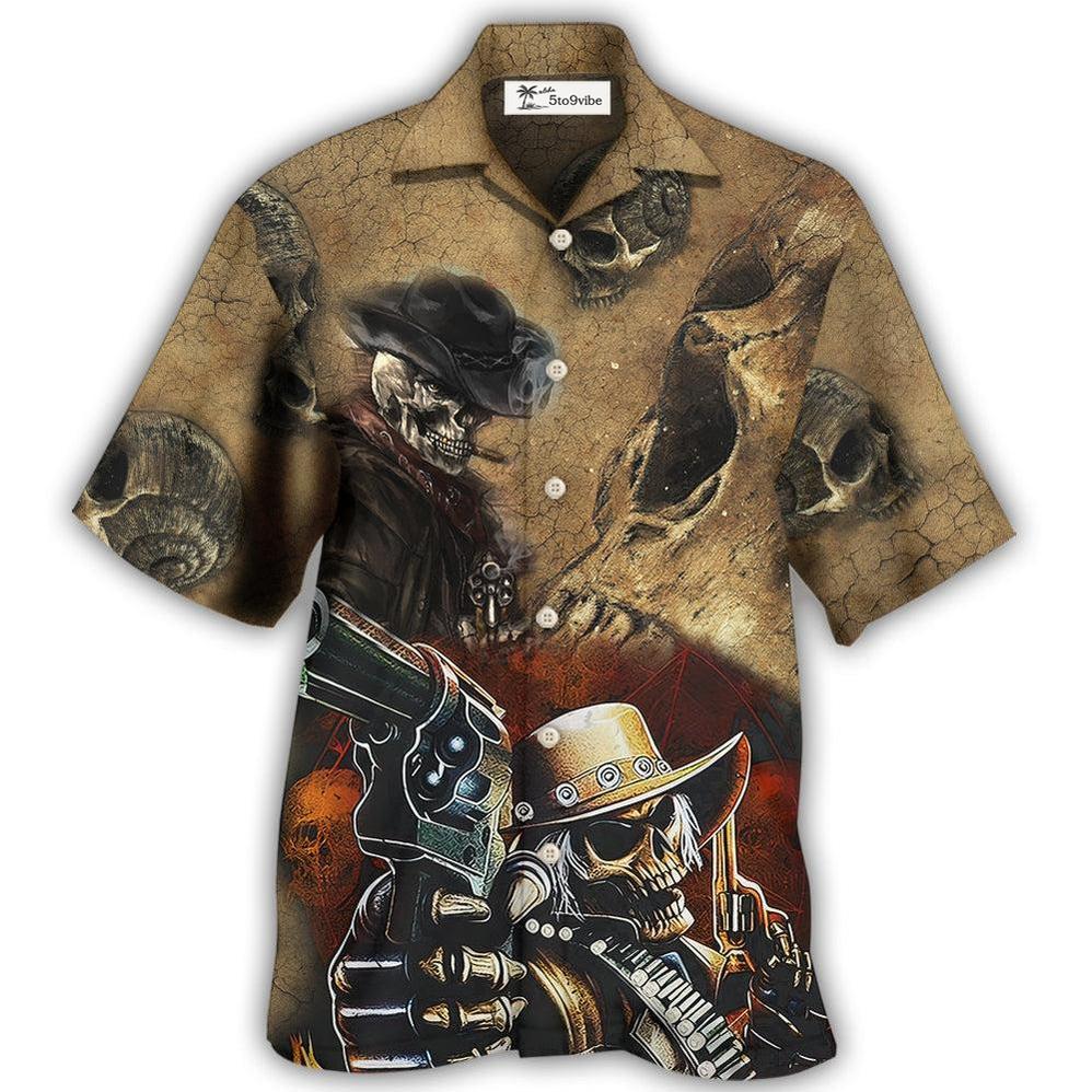 Hawaiian Shirt / Adults / S Skull I'm A Grumpy Old Man - Hawaiian Shirt 