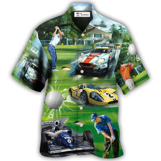 Hawaiian Shirt / Adults / S Racing And Golf Lover - Hawaiian Shirt 