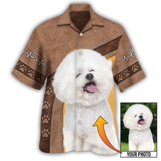 Bichon Frise / Adults / S Dog Paw Various Style Custom Photo Personalized - Hawaiian Shirt 