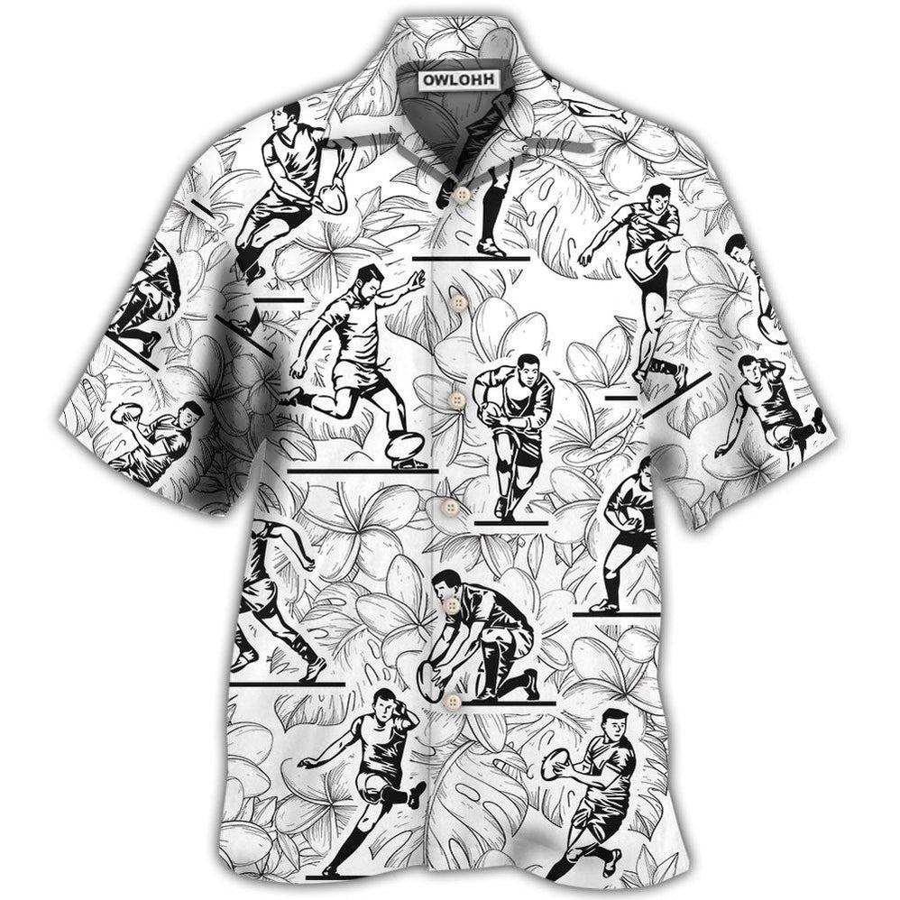 Hawaiian Shirt / Adults / S Rugby Tropical Leaf Ball Games - Hawaiian Shirt 