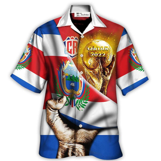 Hawaiian Shirt / Adults / S World Cup Qatar 2022 Costa Rica Will Be The Champion Flag Vintage - Hawaiian Shirt 