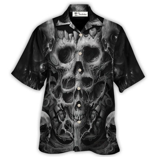 Hawaiian Shirt / Adults / S Skull Dark Inner Demons - Hawaiian Shirt 