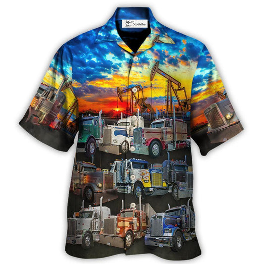 Hawaiian Shirt / Adults / S Truck Monster Classic Beautiful Sunset - Hawaiian Shirt 
