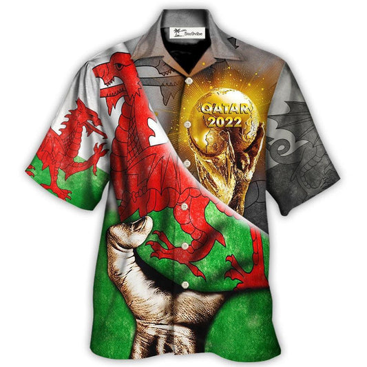Hawaiian Shirt / Adults / S World Cup Qatar 2022 Wales Will Be The Champion - Hawaiian Shirt 