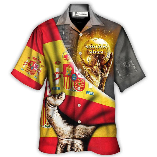 Hawaiian Shirt / Adults / S World Cup Qatar 2022 Spain Will Be The Champion - Hawaiian Shirt 