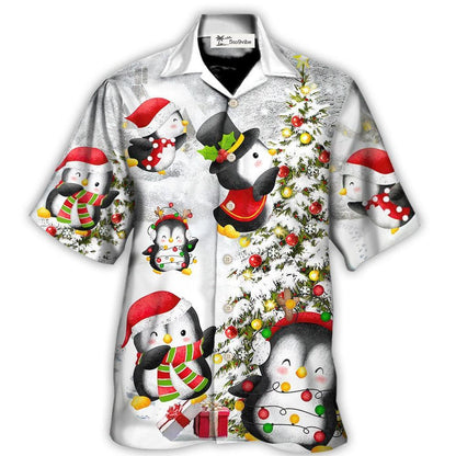 Christmas Chilling Penguin Family In Love Christmas - Hawaiian Shirt 