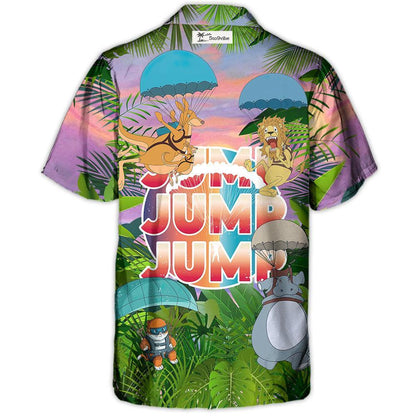 Parasailing Don't Scare Jump Jump Jump - Unisex Hawaiian Shirt For Men and Women