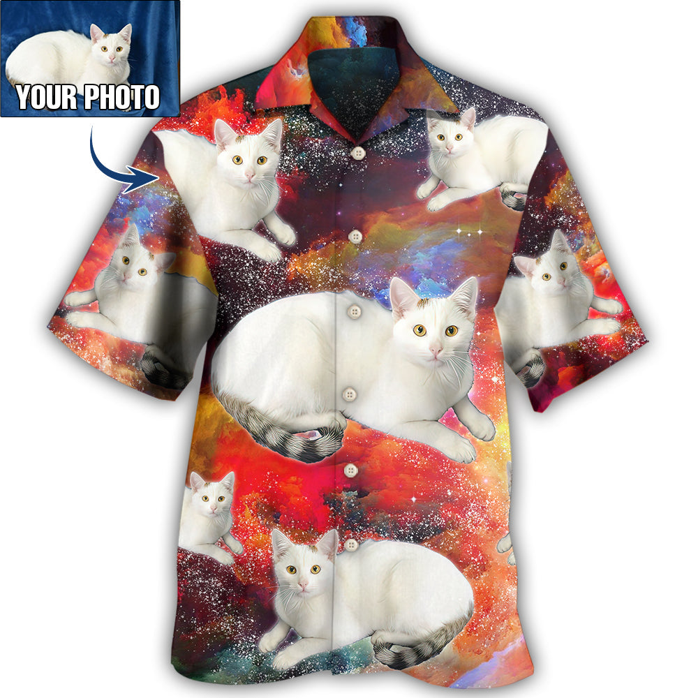 2 / Adults / S Cat Various Style Custom Photo - Hawaiian Shirt 