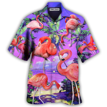 Hawaiian Shirt / Adults / S Flamingo Sweet Paradise Style - Hawaiian Shirt 