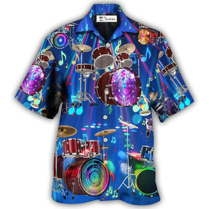 Hawaiian Shirt / Adults / S Drum Is My Life Light Neon Style - Hawaiian Shirt 