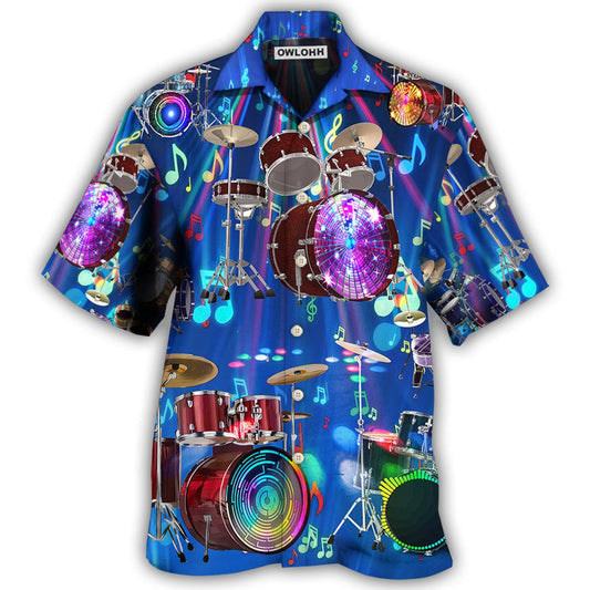 Hawaiian Shirt / Adults / S Drum Is My Life Light Neon Style - Hawaiian Shirt 