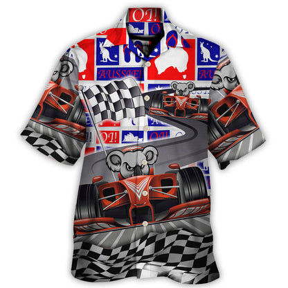 Koala Racing Formula One Car Racing Australian Vibe - Hawaiian Shirt 