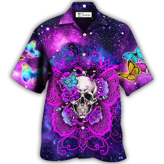 Hawaiian Shirt / Adults / S Skull Butterfly Snake Lighting Flower - Hawaiian Shirt 