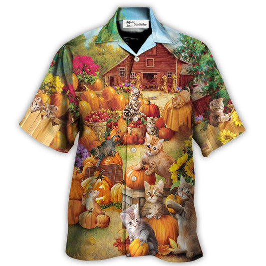 Thanksgiving Cat Wish You Happy Thanksgiving - Hawaiian Shirt 