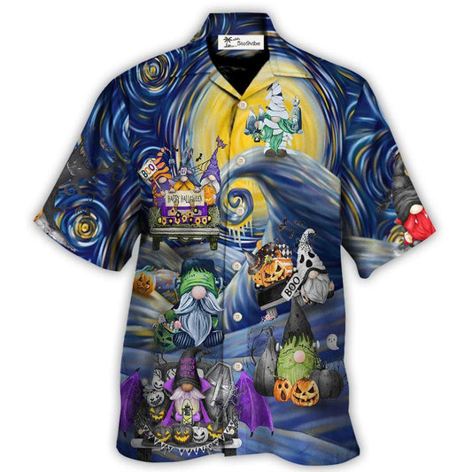 Halloween Gnome Spooky Inviting Haunted House - Hawaiian Shirt 