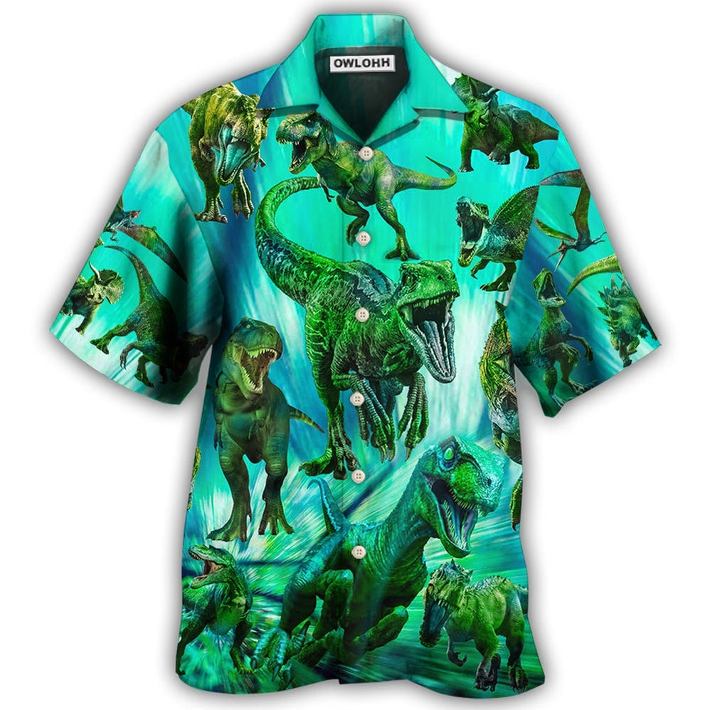 Hawaiian Shirt / Adults / S Dinosaur Running Cool Style - Hawaiian Shirt 