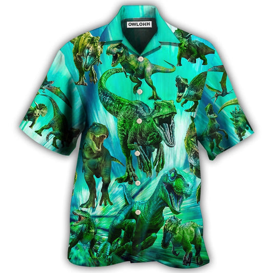 Hawaiian Shirt / Adults / S Dinosaur Running Cool Style - Hawaiian Shirt 
