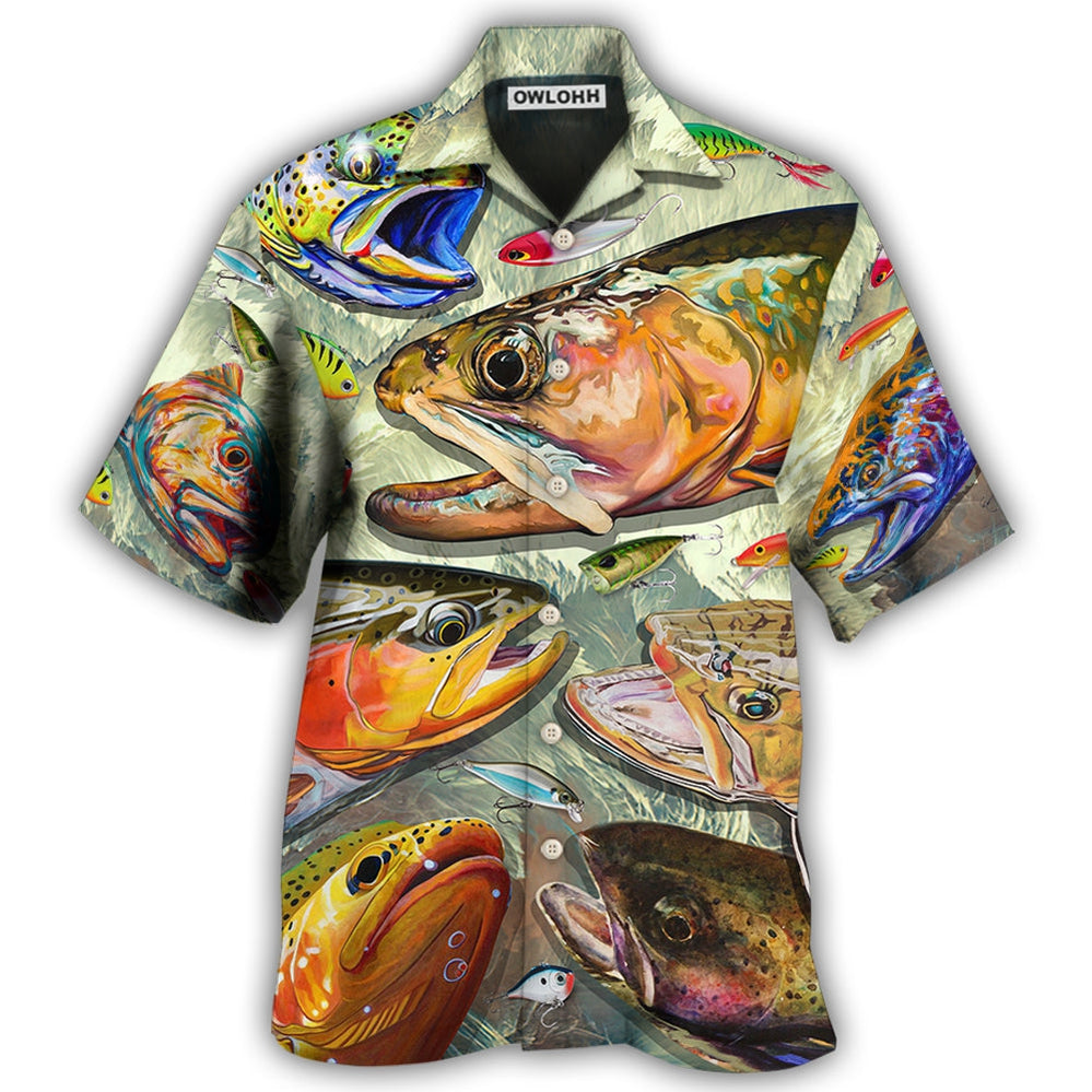 Hawaiian Shirt / Adults / S Fishing Is My Life Art Style - Hawaiian Shirt 