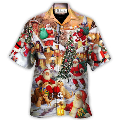 Hawaiian Shirt / Adults / S Christmas Santa Claus Story In The Town Gift For Xmas - Hawaiian Shirt 