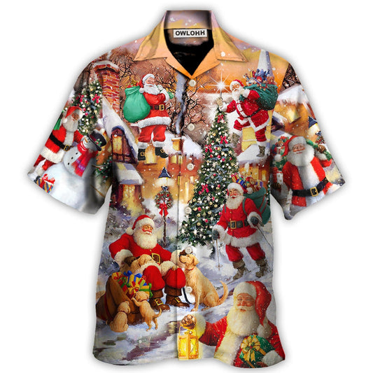 Hawaiian Shirt / Adults / S Christmas Santa Claus Story In The Town Gift For Xmas - Hawaiian Shirt 