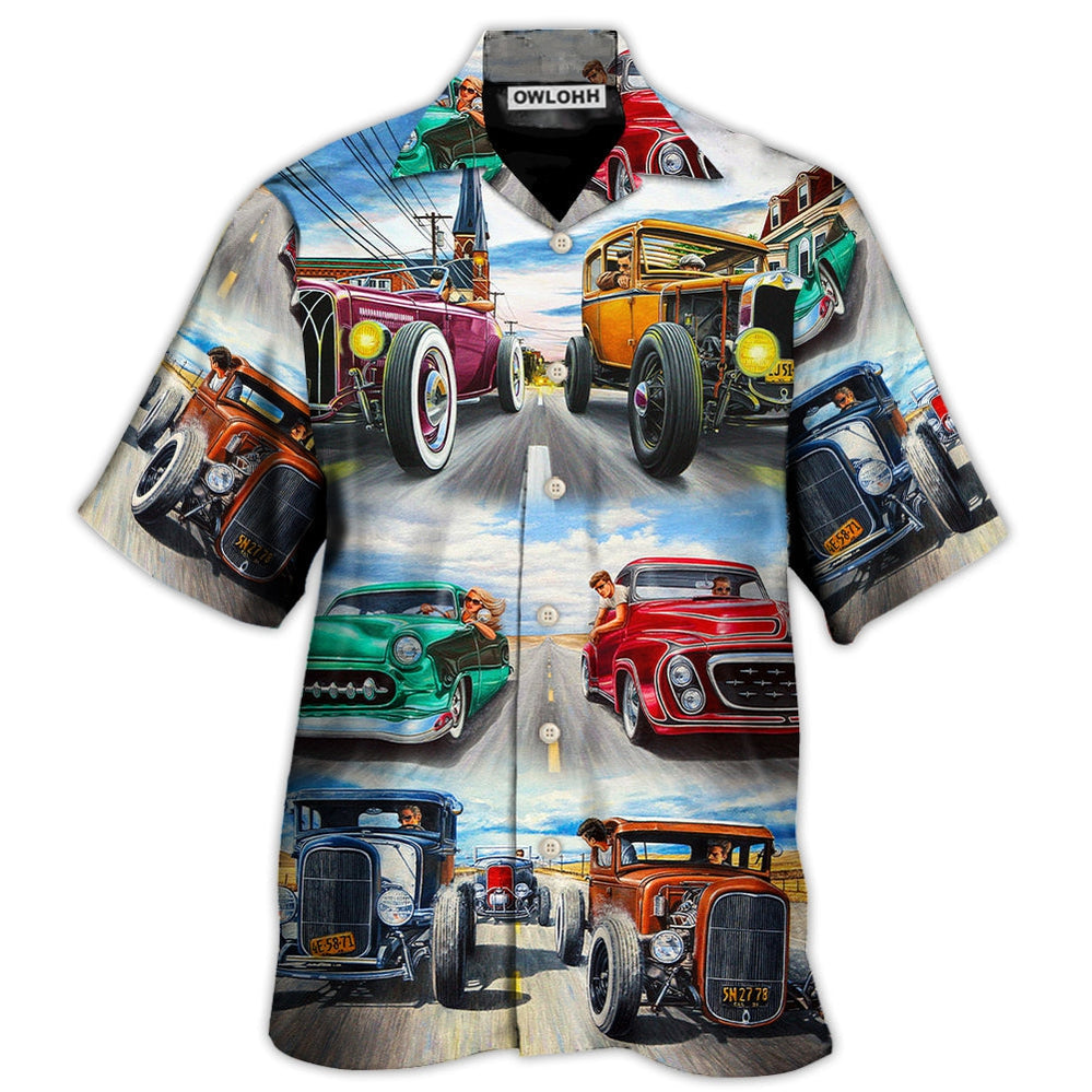 Hawaiian Shirt / Adults / S Hot Rod Racing Lover Cool Art Style - Hawaiian Shirt 