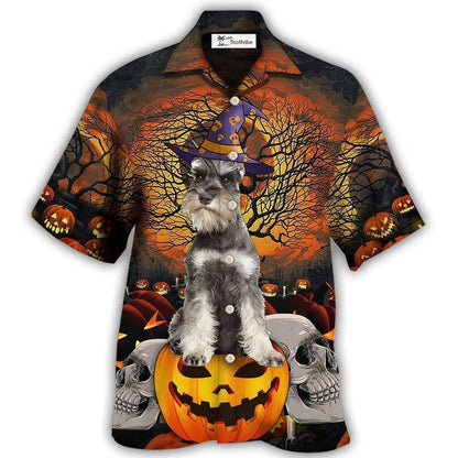 Hawaiian Shirt / Adults / S Halloween Schnauzer My Lovely Dog - Hawaiian Shirt 