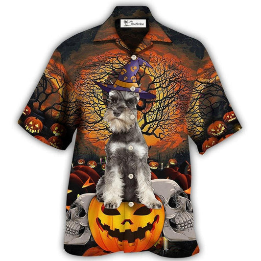 Hawaiian Shirt / Adults / S Halloween Schnauzer My Lovely Dog - Hawaiian Shirt 