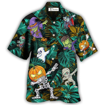 Hawaiian Shirt / Adults / S Halloween Dabbing Skeleton Zombie Style - Hawaiian Shirt 
