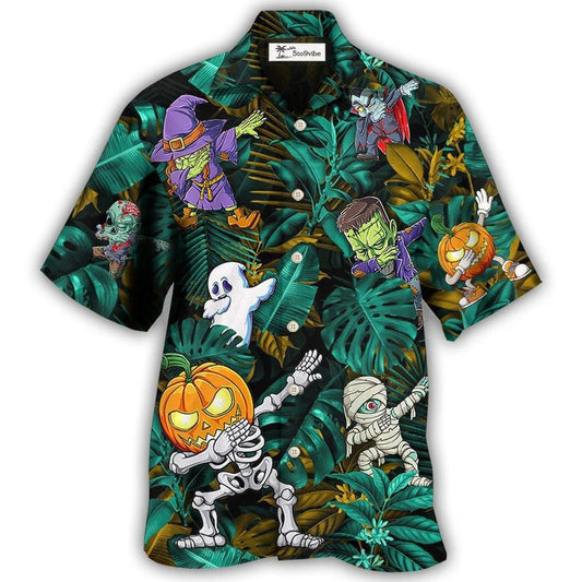 Hawaiian Shirt / Adults / S Halloween Dabbing Skeleton Zombie Style - Hawaiian Shirt 