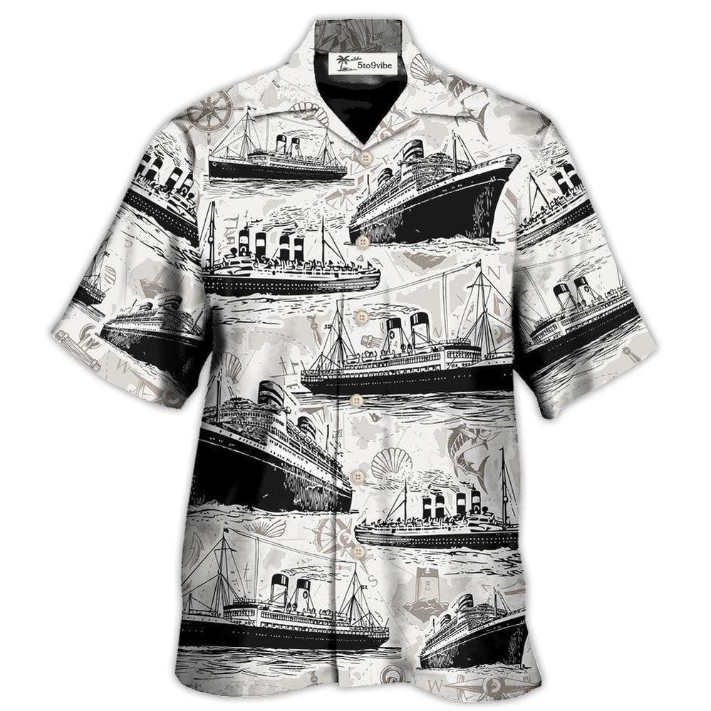 Hawaiian Shirt / Adults / S Cruising Retro And Sea Map - Hawaiian Shirt 